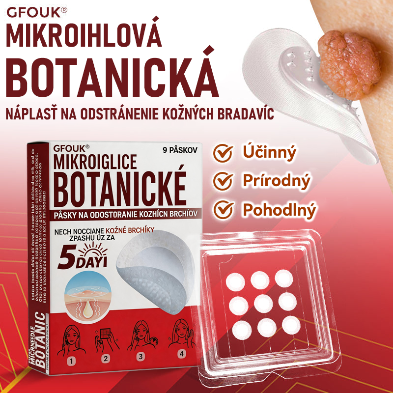 🗽✅GFOUK® MicroNeedle botanic náplasť na odstránenie kožných výrastkov Vyrobené